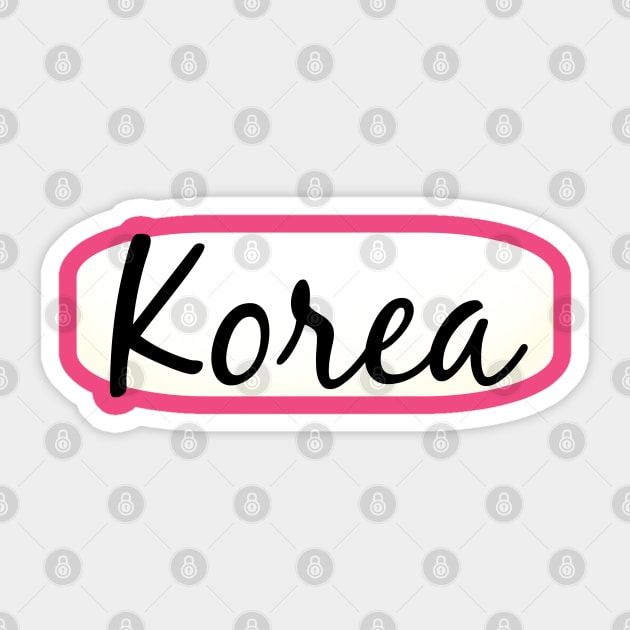 korea Sticker by FromBerlinGift